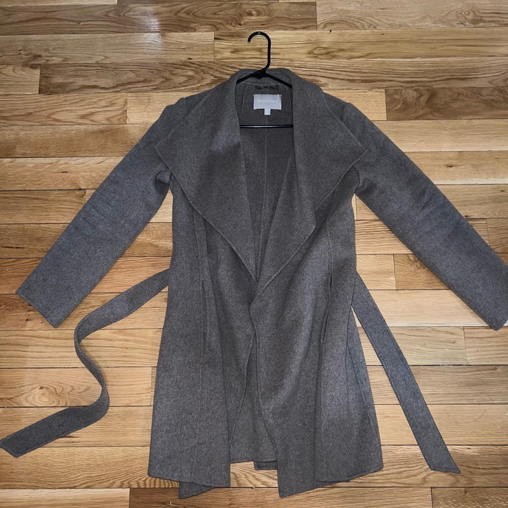 Banana Republic Wool Tie Coat
